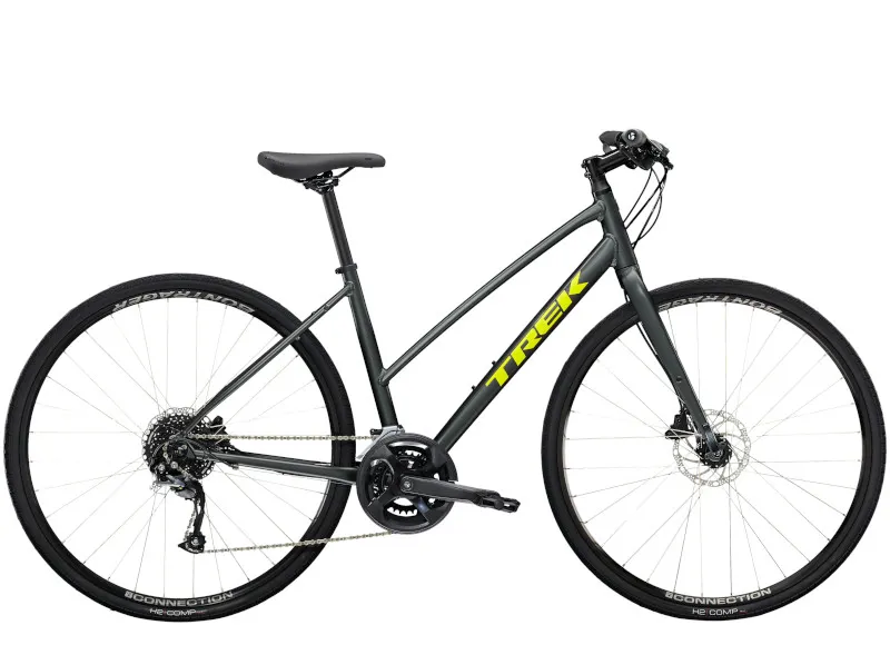 Trek FX 2 Disc Stagger Womens Hybrid Bike 2023 Lithium Grey