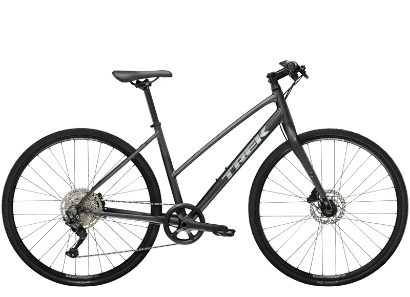 Trek FX 3 Disc Stagger Womens Hybrid Bike 2023 Matte Black