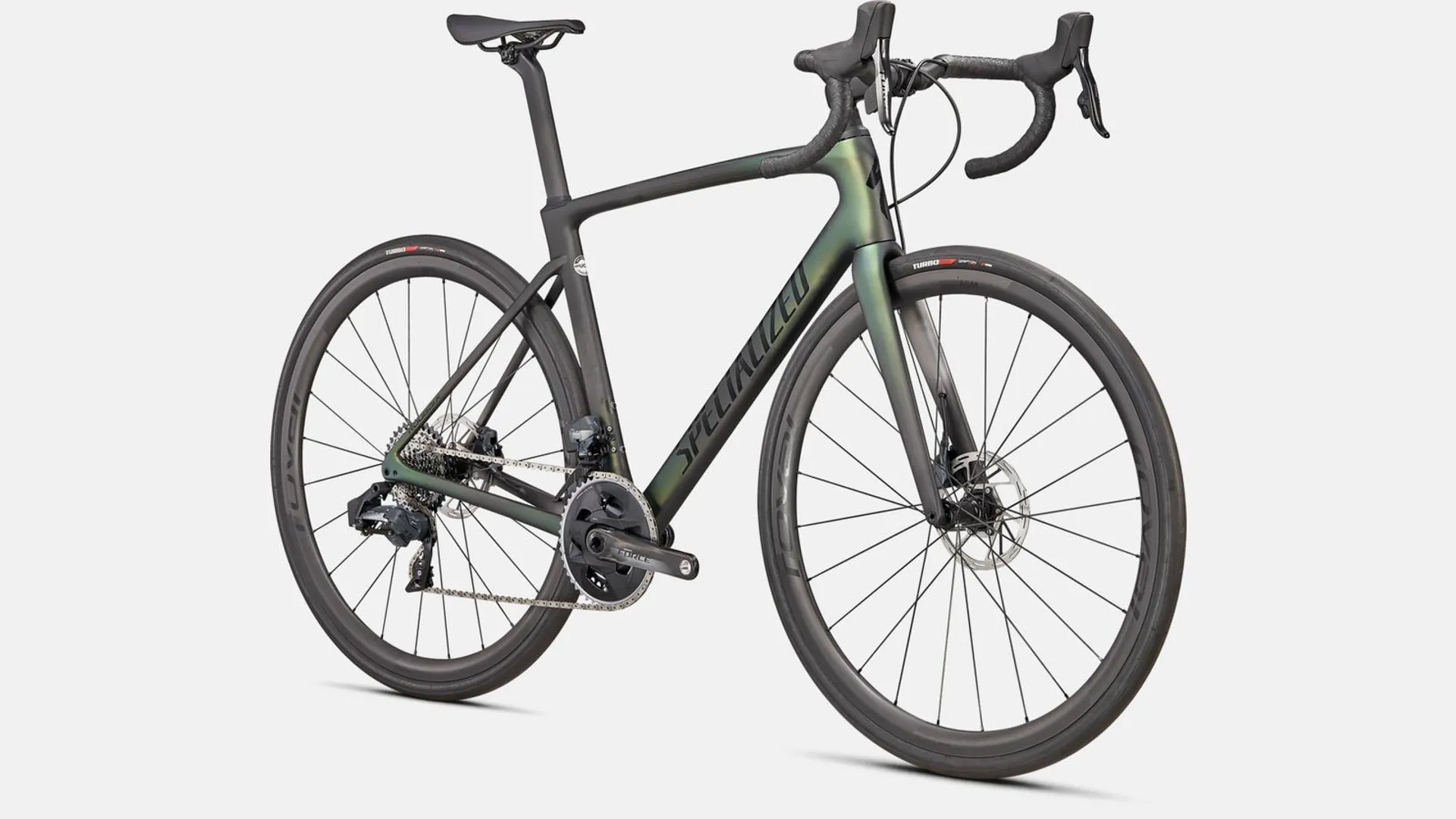 Specialized Roubaix Pro Road Bike 2022 Chameleon Silver Green