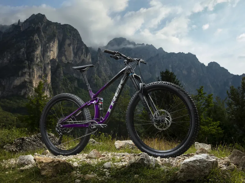Black and top purple mtb