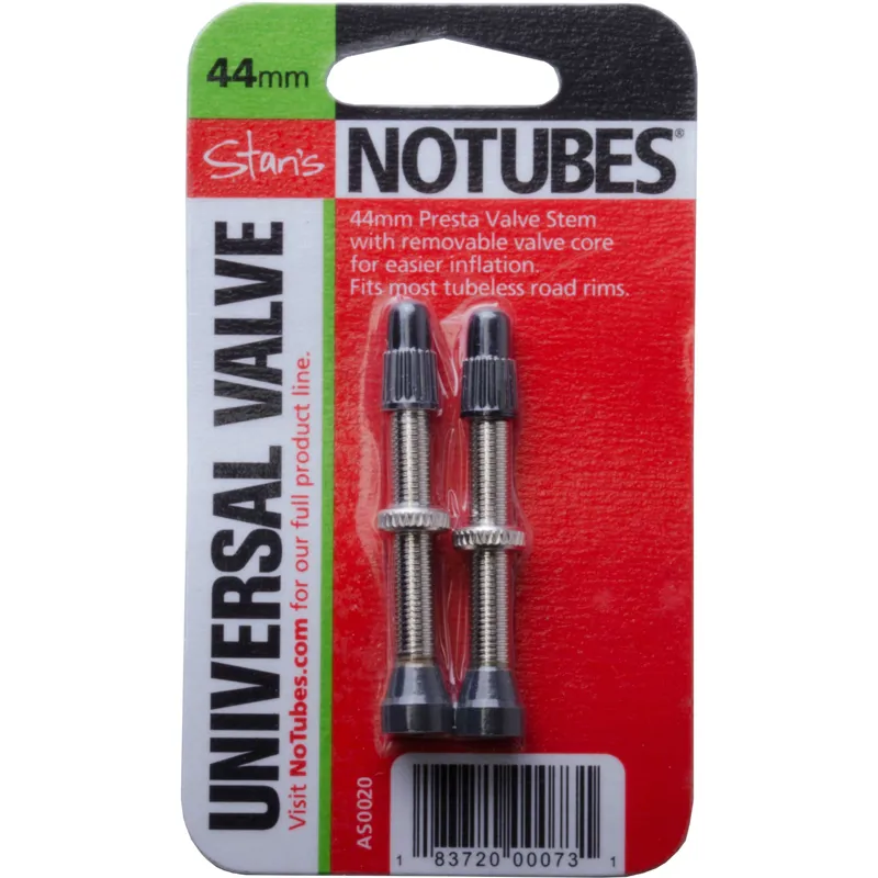 NOTUBES VALVES TUBELESS 44 MM X 2 (PAIRE)