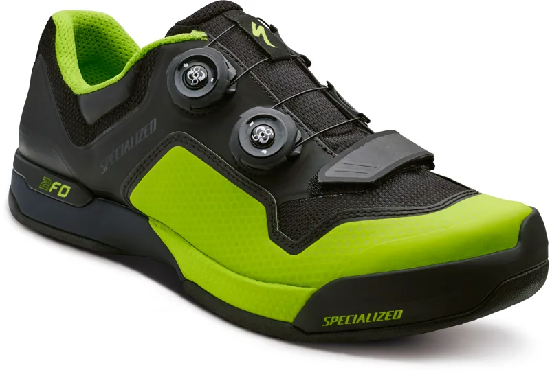 Green online mtb shoes