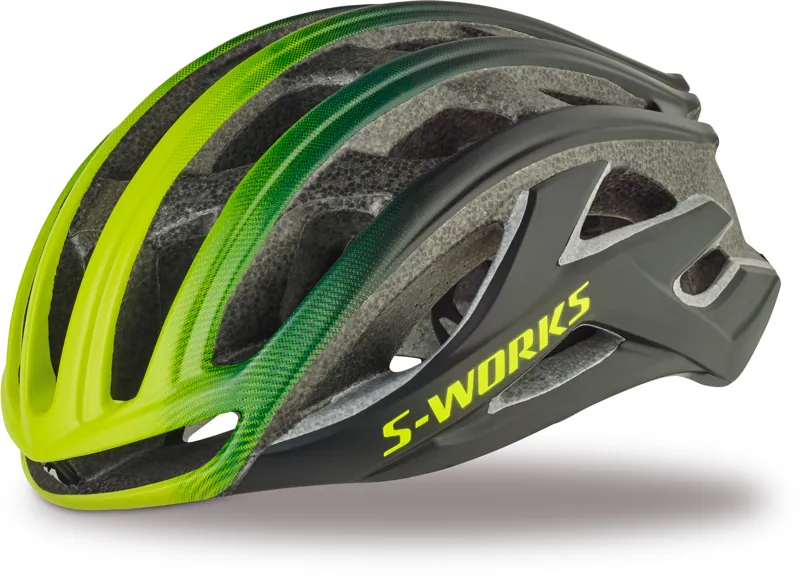 Specialized S Works Prevail II Helmet Matte Black Hyper Green
